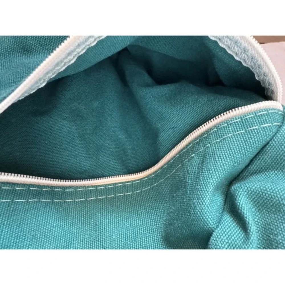 Haynie & Litchfield Canvas Leather Trim Duffel Travel‎ Bag Green